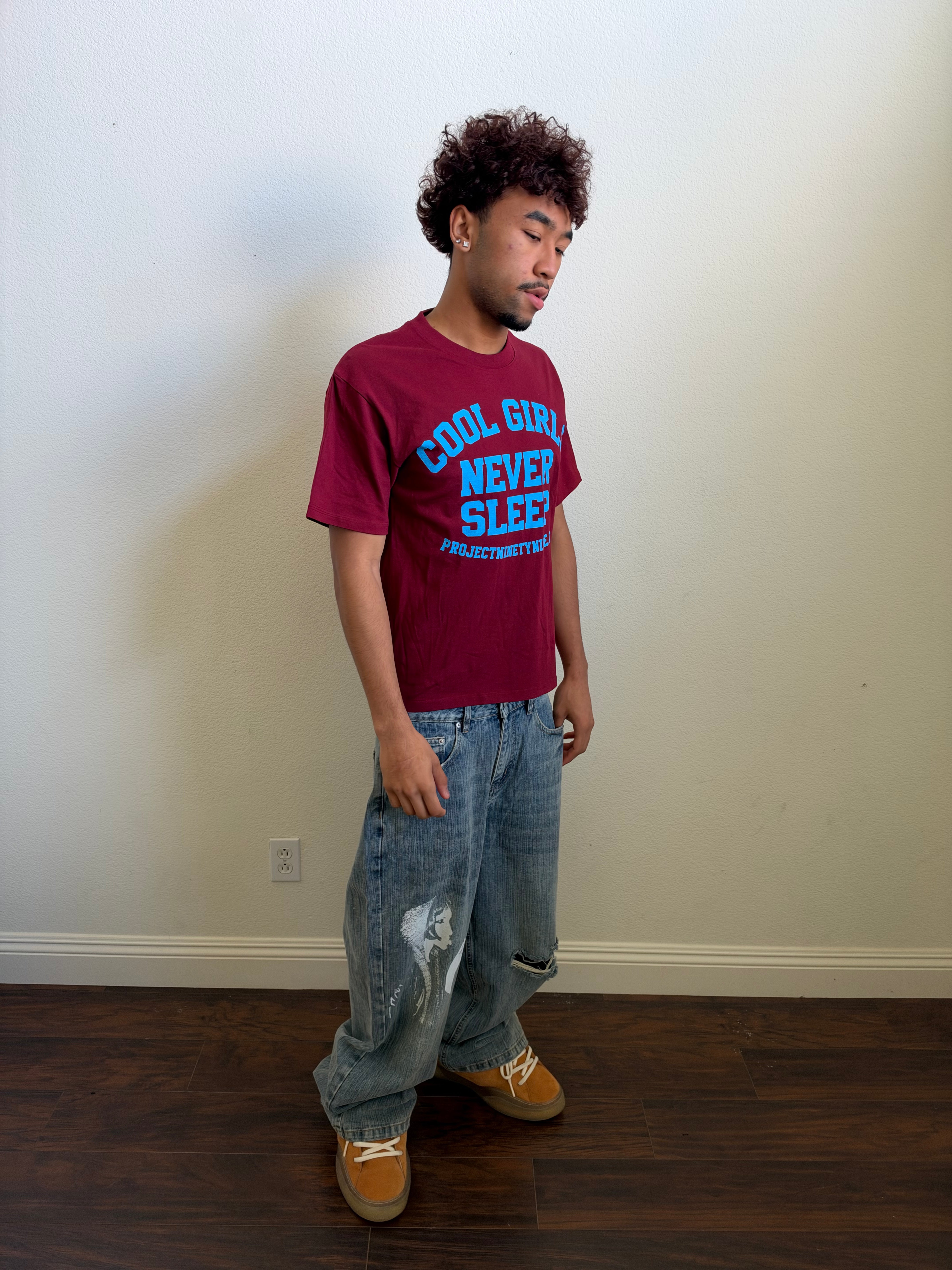 "COOL GIRLS" Tee (R/B)