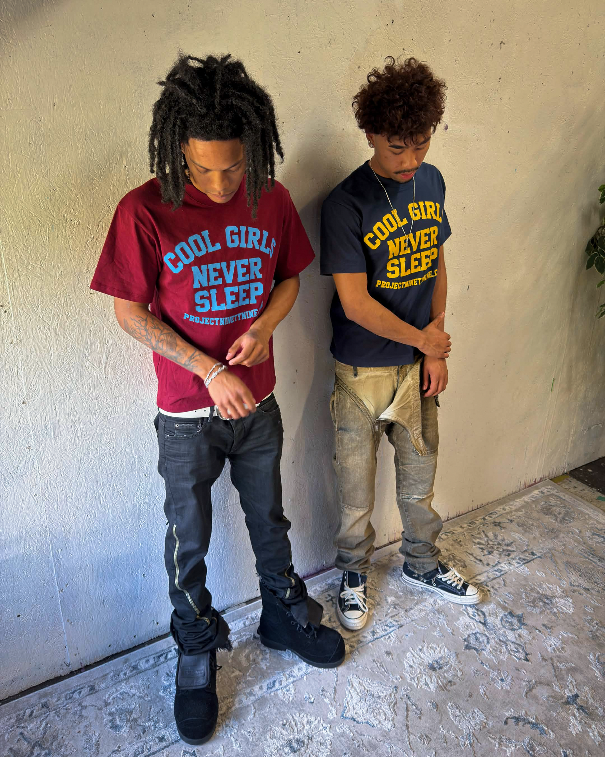 "COOL GIRLS" Tee (R/B)