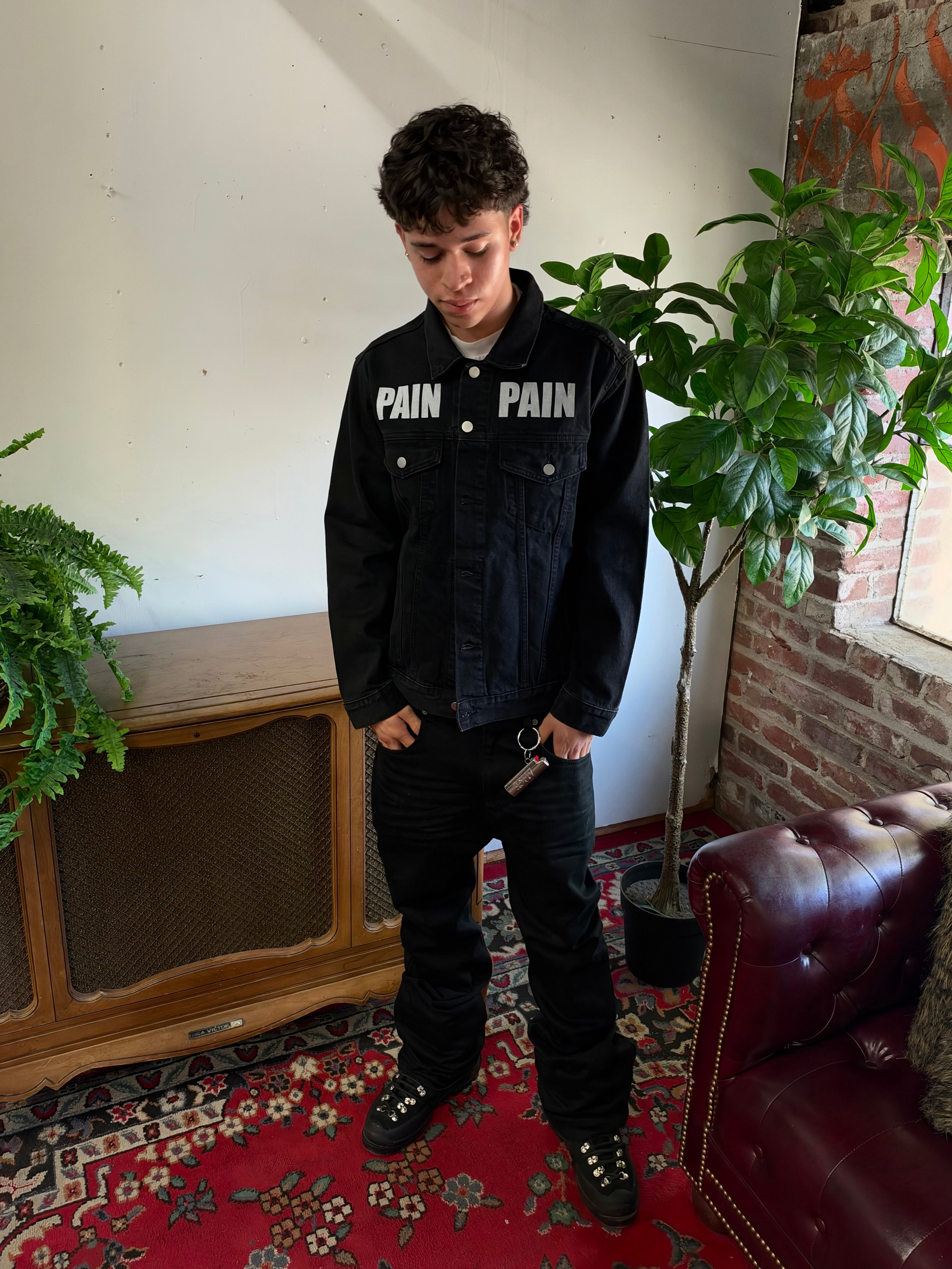 “PAIN” Denim Jacket