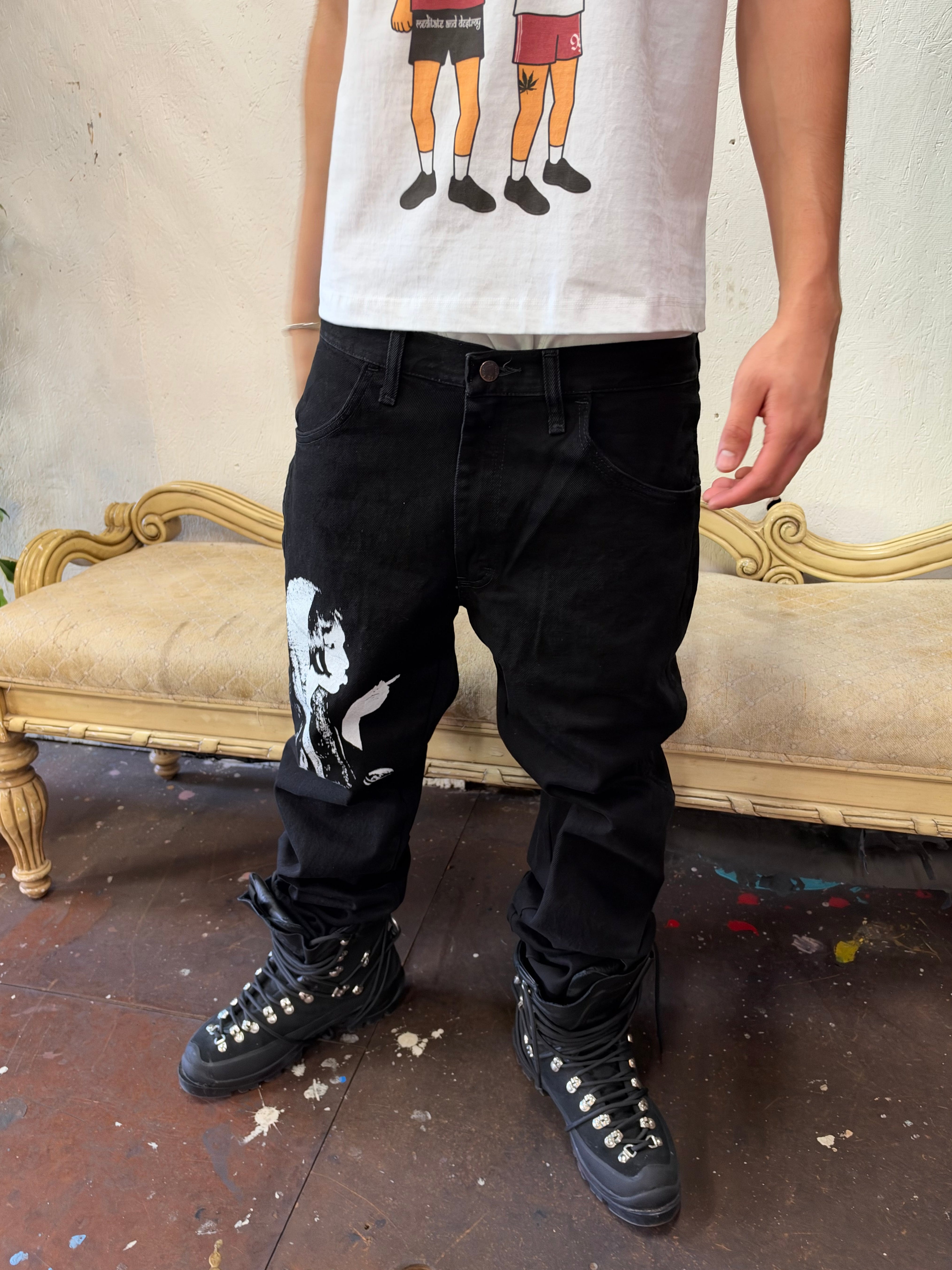 “smoker” Straight Denim